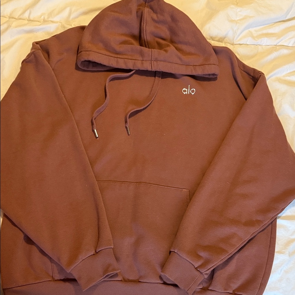 ALO Yoga Chocolate Brown Hoodie